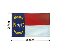 2'x3' North Carolina Nylon Outdoor Flag